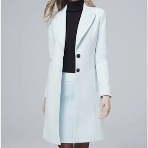 White House Black Market Light Blue Coat
